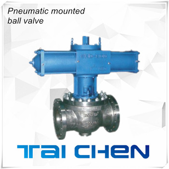 气动上装式球阀图片