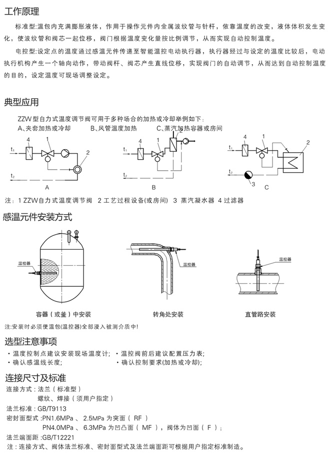 自力式电控温度调节阀案例图