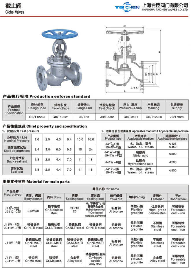 美标截止阀